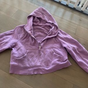 Lululemon scuba half zip westeria purple
